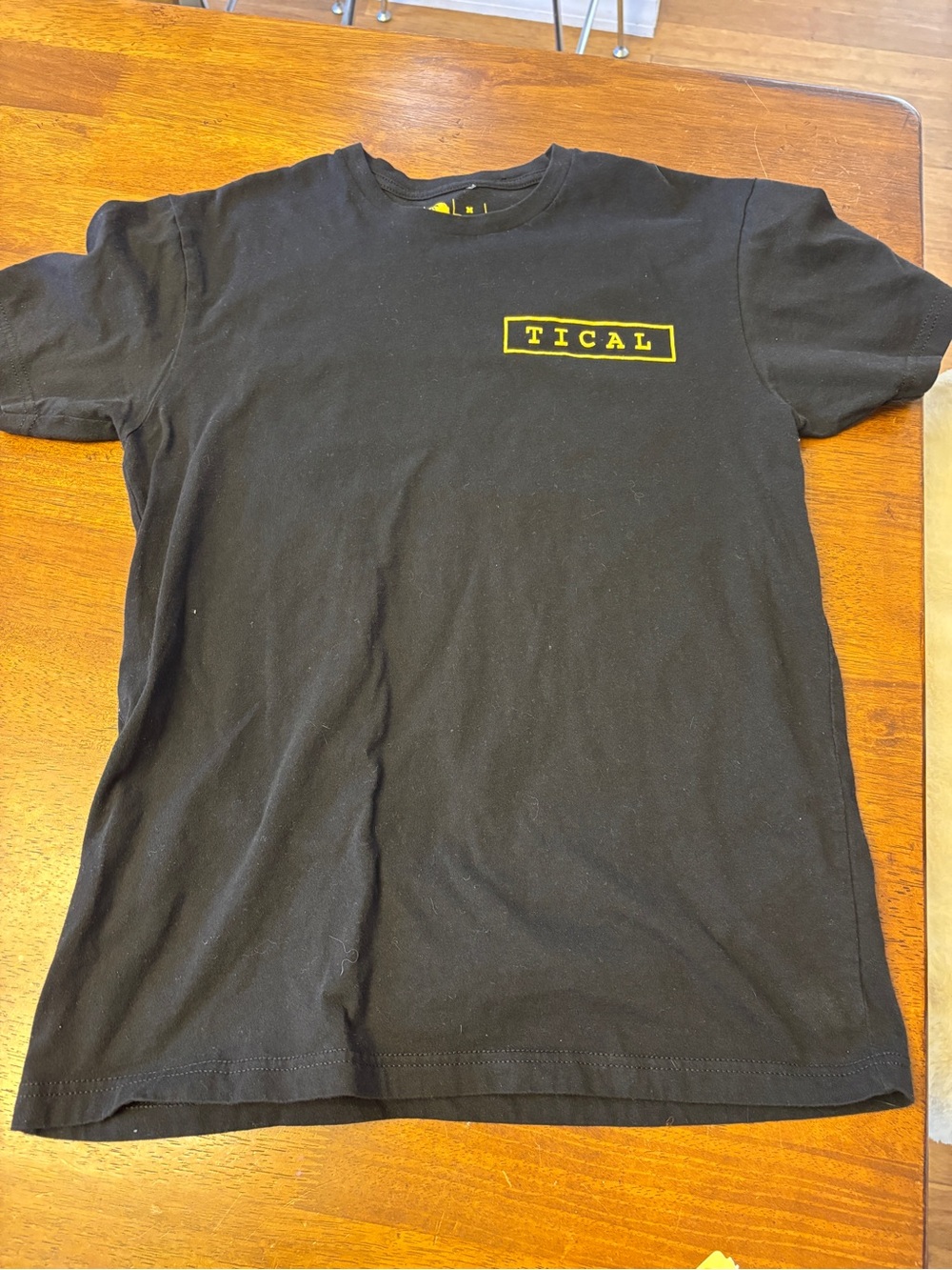 Tical Men's Black Logo Crew Neck T-Shirt exclusive limited edition size medium